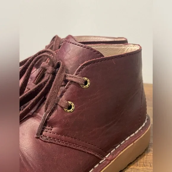 LL Bean Boots Womens 6 Stonington Chukka Burgundy Leather Lace Up Casual - Picture 3 of 16